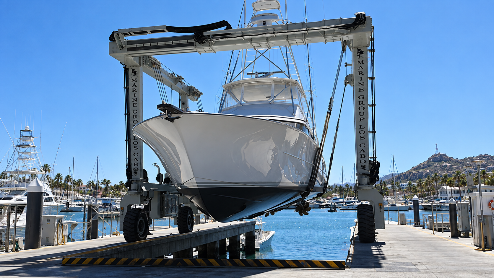 removing boat at marina for winter